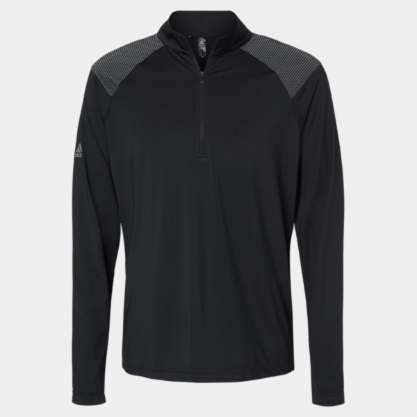 Adidas Men's Ultimate365 Lightweight Shoulder Stripe Quarter-Zip Pullover A520 Men's Ultimate365 Lightweight Shoulder Stripe Quarter-Zip Pullover Thumbnail