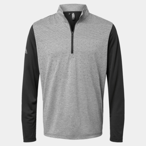 Heather Block Print Quarter-Zip Pullover Thumbnail