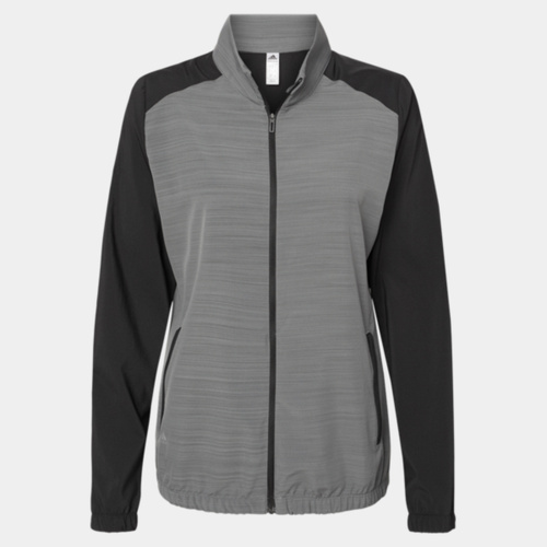 Women's Heather Block Full-Zip Windshirt Thumbnail