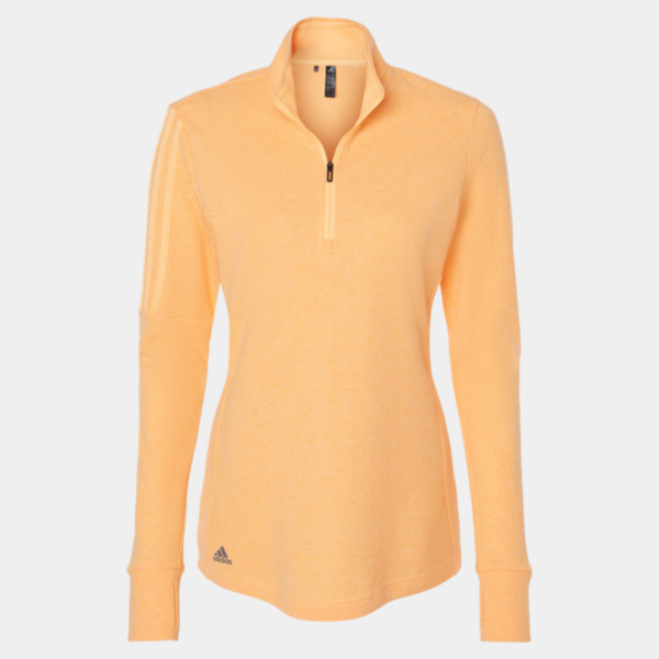 Adidas Women's 3-Stripe Quarter-Zip Sweater Pullover A555 Women's 3-Stripe Quarter-Zip Sweater Pullover Thumbnail