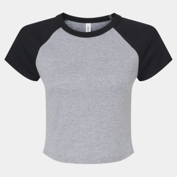 Women's Micro Rib Raglan Baby Tee Thumbnail