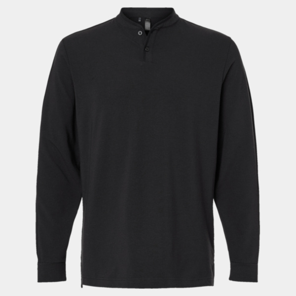 Adidas Men's Henley Long Sleeve T-Shirt A597 Men's Henley Long Sleeve T-Shirt Thumbnail