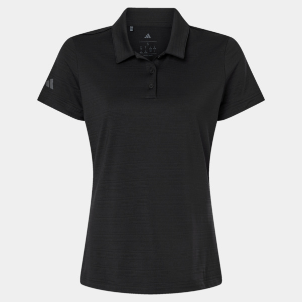 Adidas Women's Textured Stripe Polo A707 Women's Textured Stripe Polo Thumbnail
