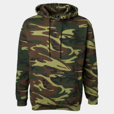 Unisex Camo Fleece Hoodie Sweatshirt Thumbnail