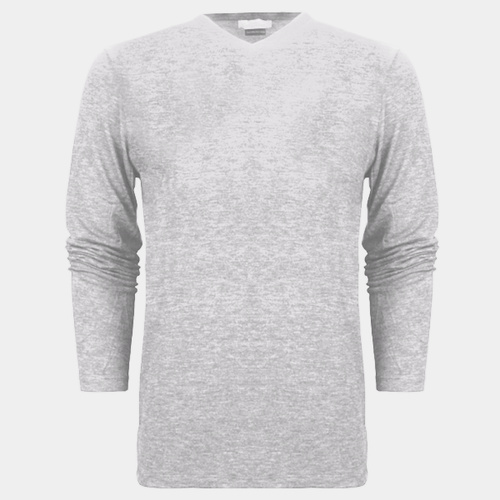 Unisex Long Sleeve V-Neck Tee Thumbnail