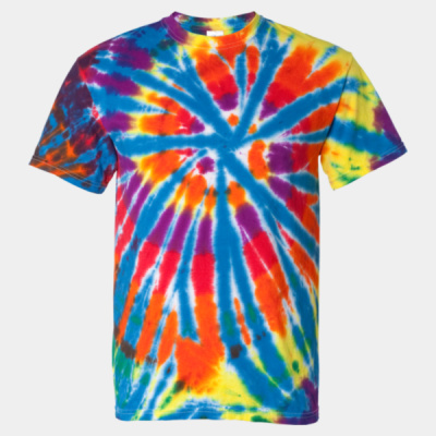 Rainbow Cut-Spiral Tie-Dyed T-Shirt Thumbnail