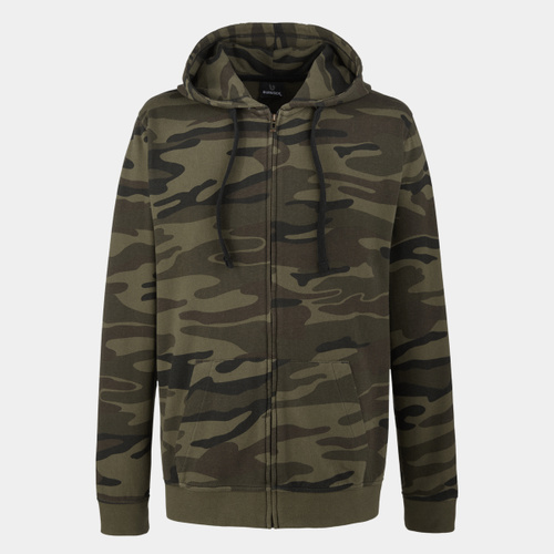Men's Camo Full-Zip Hooded Sweatshirt Thumbnail
