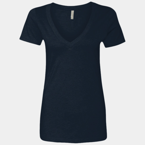Women’s CVC Deep V-Neck T-Shirt Thumbnail