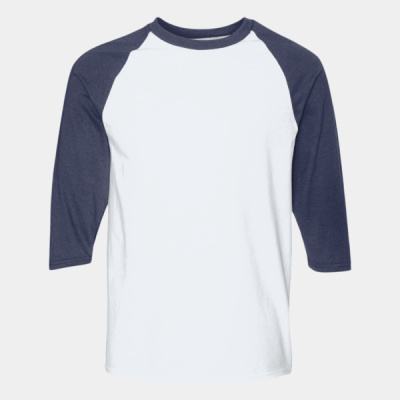 Unisex Heavy Cotton™ Raglan Three-Quarter Sleeve T-Shirt Thumbnail