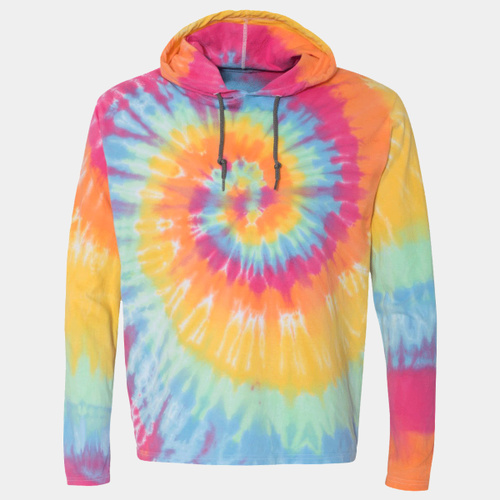 Tie-Dyed Long Sleeve Hooded T-Shirt Thumbnail