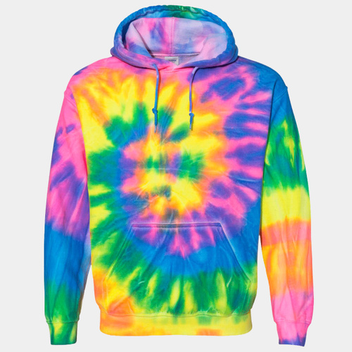 Blended Tie-Dyed Hooded Sweatshirt Thumbnail