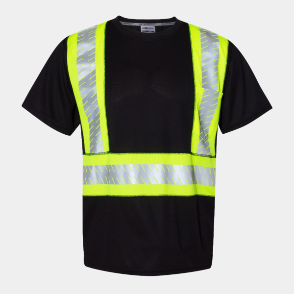 Unisex EV Series® Enhanced Visibility Contrast Pocket T-Shirt Thumbnail