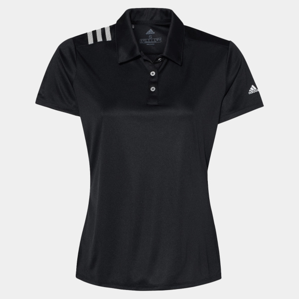 Adidas Women's 3-Stripes Shoulder Polo A325 Women's 3-Stripes Shoulder Polo Thumbnail