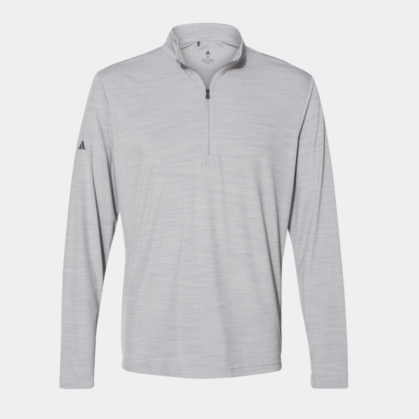 Adidas Men's Lightweight Mélange Quarter-Zip Pullover A475 Men's Lightweight Mélange Quarter-Zip Pullover Thumbnail