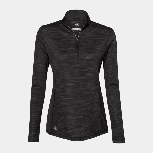 Adidas Women's Lightweight Mélange Quarter-Zip Pullover A476 Women's Lightweight Mélange Quarter-Zip Pullover Thumbnail