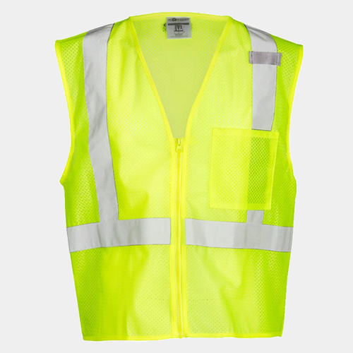 Unisex Single Pocket Zipper Mesh Vest Thumbnail