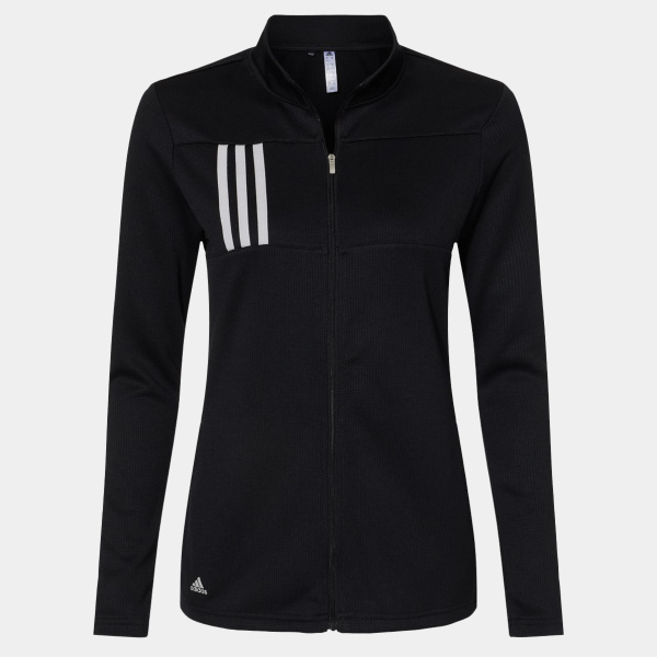 Adidas Women's 3-Stripe Double Knit Full-Zip A483 Women's 3-Stripe Double Knit Full-Zip Thumbnail