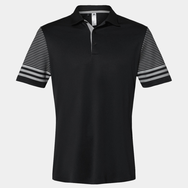 Adidas Men's Striped Sleeve Polo A490 Men's Striped Sleeve Polo Thumbnail
