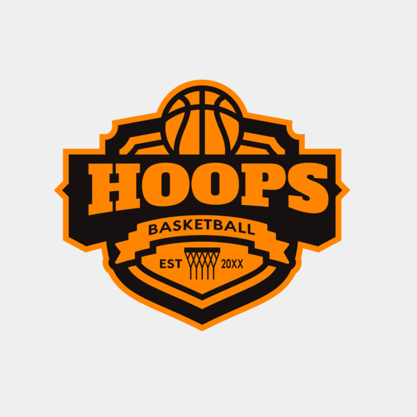 Hoops Basketball logo template 04 Thumbnail