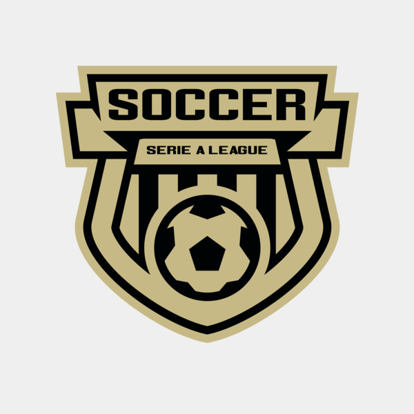 Serie a league soccer logo template Thumbnail