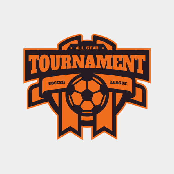 Tournament Soccer league logo template Thumbnail