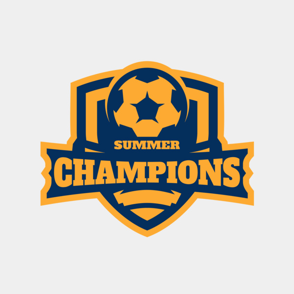 Champions Summer Soccer logo template Thumbnail