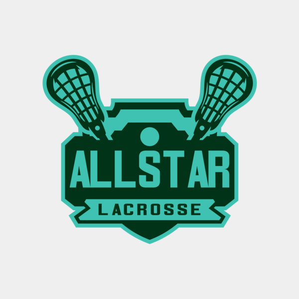 All stars Lacrosse Logo Template Thumbnail