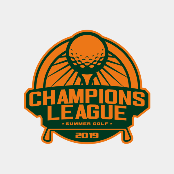 Champions League Summer Golf logo template Thumbnail