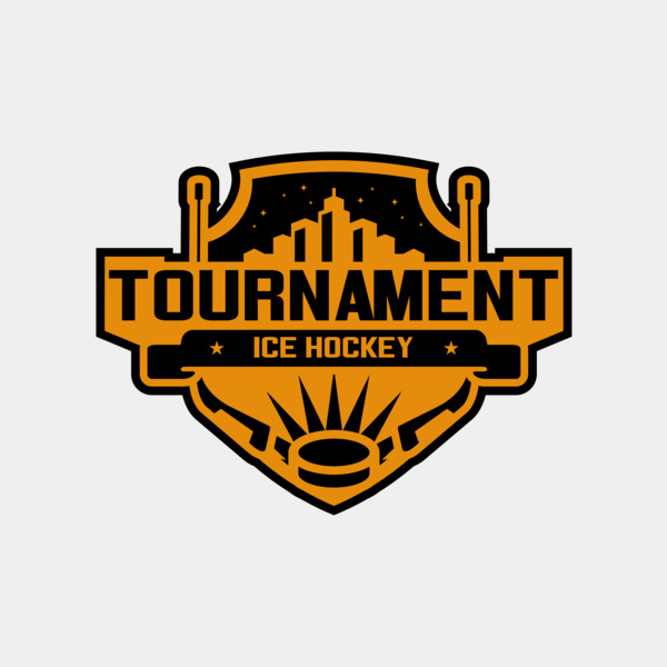 Tournament Ice Hockey logo template 02 Thumbnail