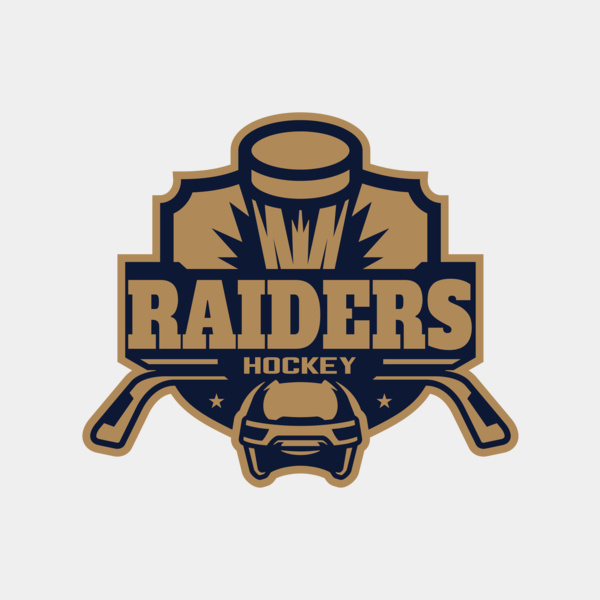 Raiders Hockey logo template Thumbnail
