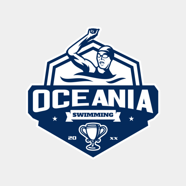 Oceania Swimming logo template Thumbnail
