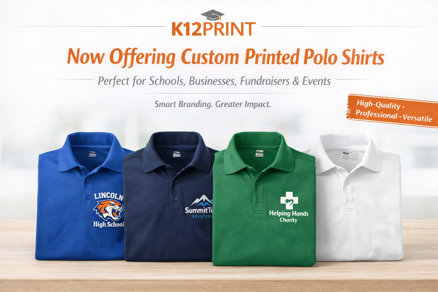 Polo shirt banner
