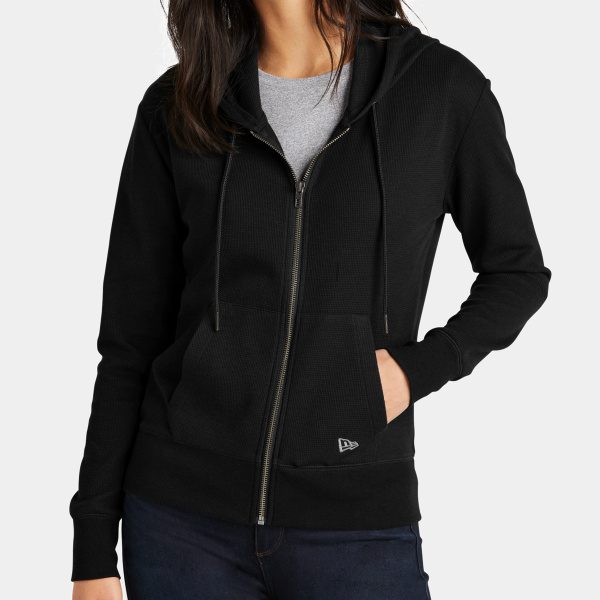 Women's Thermal Full Zip Hoodie Thumbnail